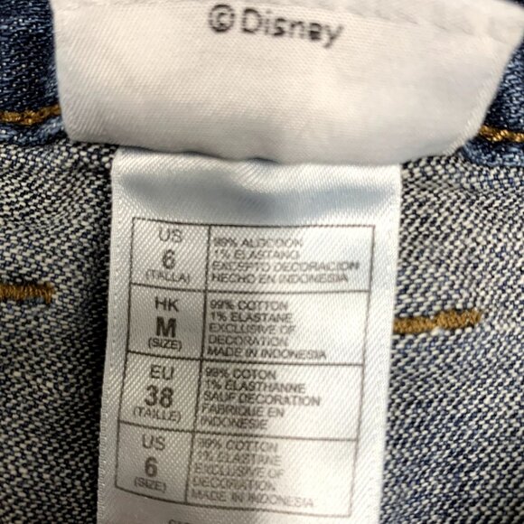 Disney Parks WDW Jeans Womens 6 Mickey Mouse Embroidered Pockets Straight Leg - Picture 4 of 15